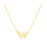 Flying Butterfly 18K Gold Necklace