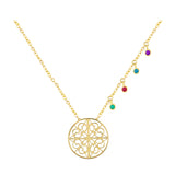 Andelusian Mosiac Necklace in 18K Yellow Gold