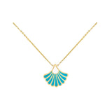 Shell Charm Necklace in 18K Yellow Gold