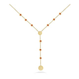 Circle Necklace In 18K Yellow Gold