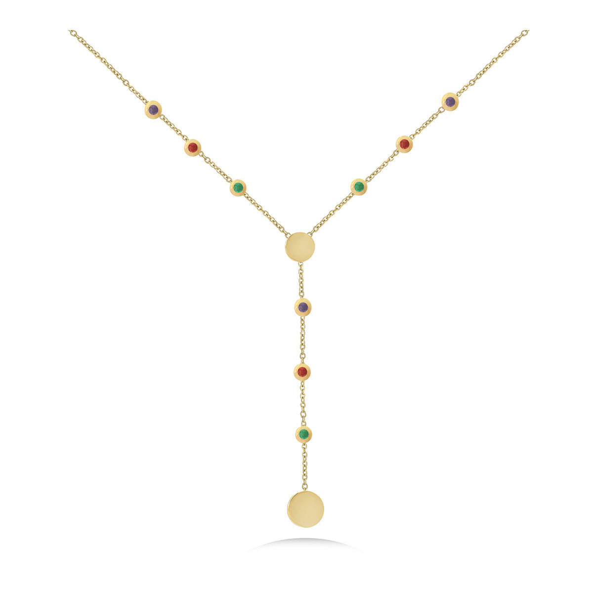 Circles Necklace In 18K Yellow Gold