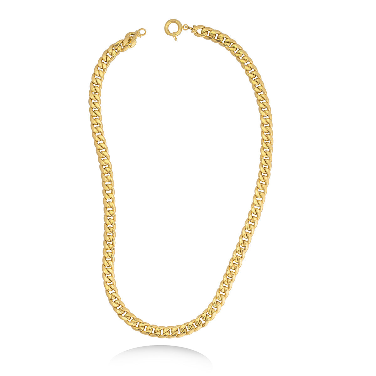 Curb Chain Necklace in 18k Yellow Gold
