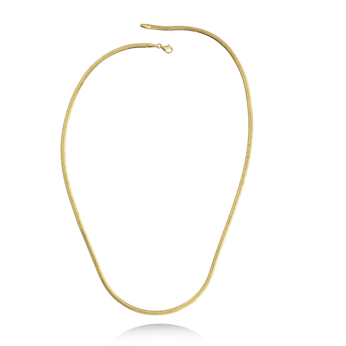 Snake Chain Necklace in 18k Yellow Gold