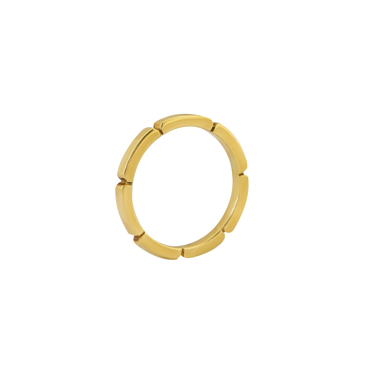 Maillon Panthأ¨re Wedding Ring in 18K Yellow Gold