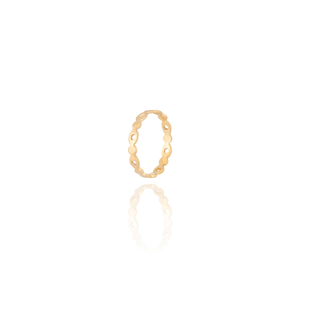 Open Circle Ring in 18K Gold