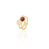 Daisy Double Ring in 18K Yellow Gold