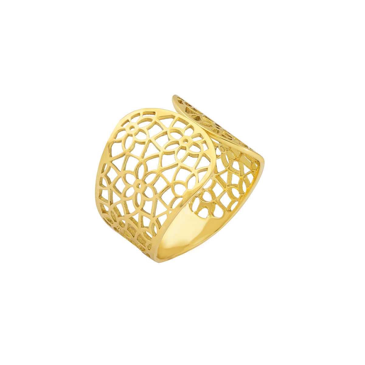 Cuff Ring in 18K Yellow gold