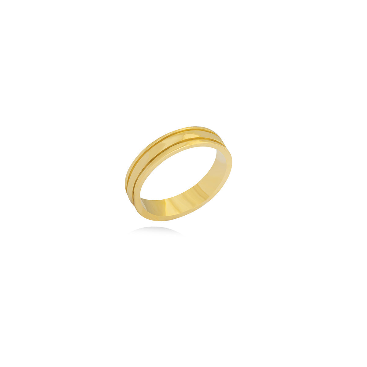 Engagement Band Ring In 18K Yellow Gold