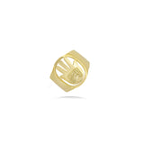 Hamsa Hand Ring in 18k Yellow Gold
