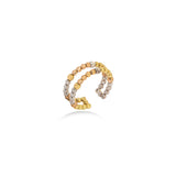 Beaded Cuff Ring in 18K Gold