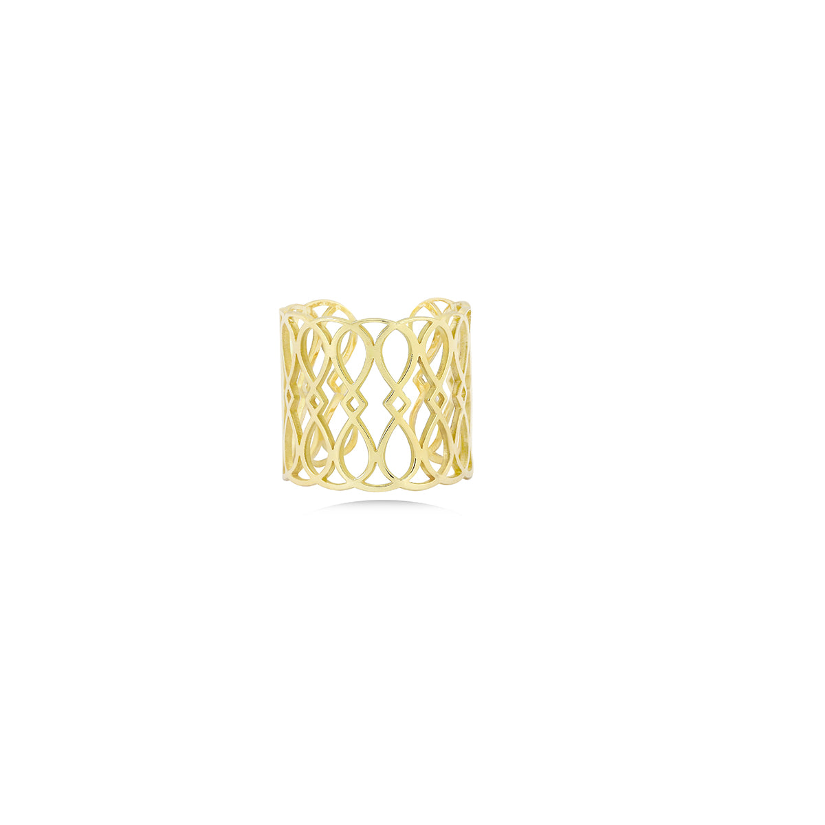 Gold Cuff Ring in 18K Gold