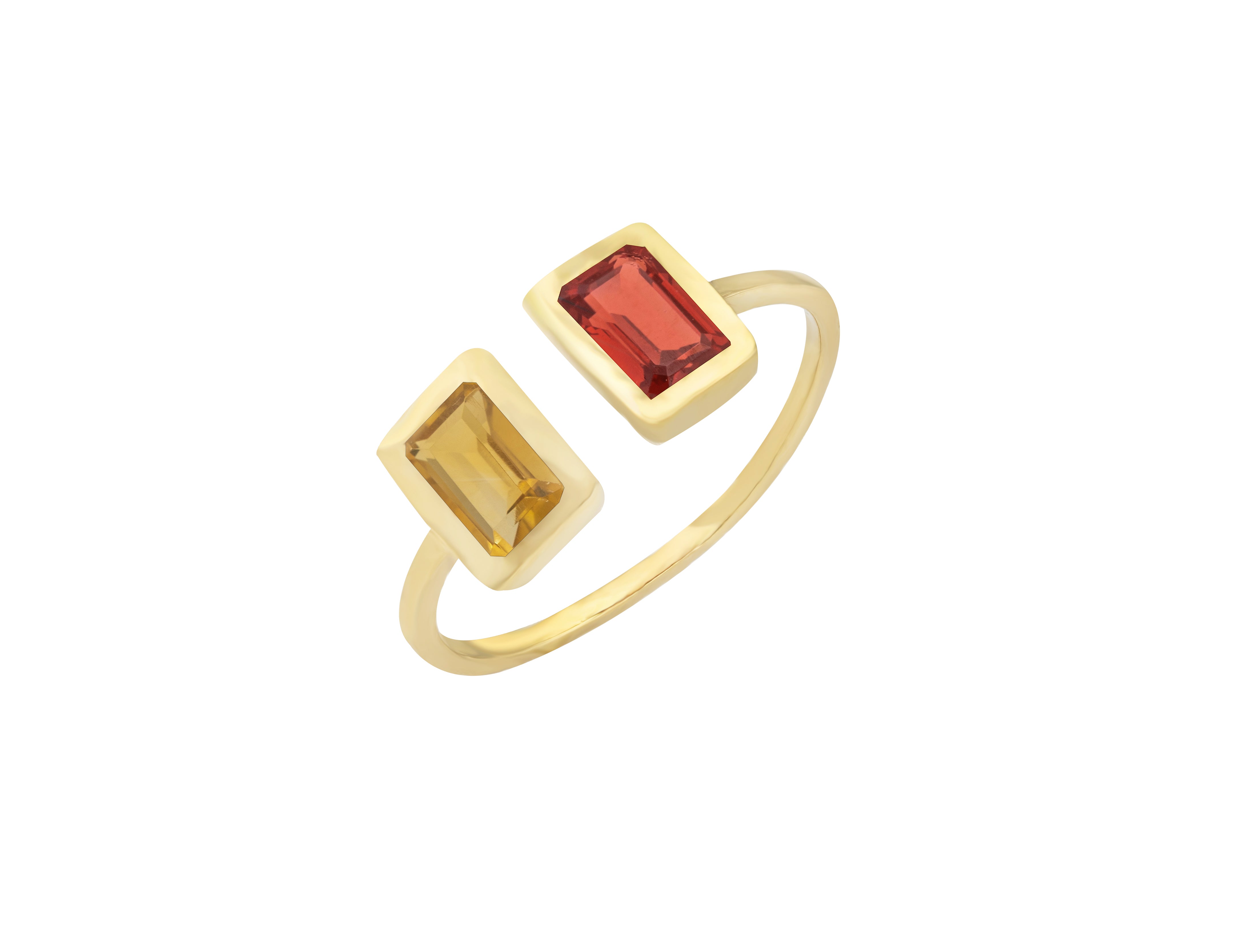 Open Gap Ring in 18K Yellow Gold